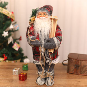 ถุงของขวัญซานตาคลอสแบบตั้ง30ซม. เครื่องประดับสกีอุปกรณ์ปาร์ตี้ขายส่งที่บ้านการแสดงวันหยุด - Product Image 3