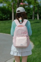 Nueva Mochila Unisex de Tela Suave para Estudiantes de Secundaria y Preparatoria, Gran Capacidad de 20-39L, Impermeable, de Poliéster, con Cierre, para Computadora