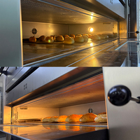 Four de boulangerie commercial à grande capacité à 3 niveaux / Four électrique à plateaux pour la production de pain pour hôtels et restaurants