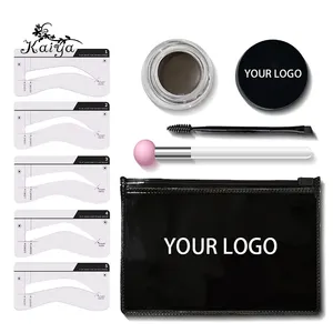 OEM Eyes Makeup Multi Shades Dual Ends Brush Brows Stencils No Smudging Eyebrow Tinted Kit Waterproof Brow Pomade Private Label