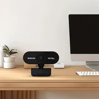 كاميرا ويب USB بدقة عالية كاملة 1080P مع ميكروفون وتركيز تلقائي وزاوية عريضة 90 درجة وفتحة بطاقة MicroSD للكمبيوتر والبث المباشر بسعر المصنع