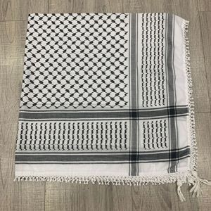 Nuovo Turbante Arabo Arafat con Doppia Nappa in Pizzo, Foulard Palestinese da Uomo, Stile Quadrato Estivo in Poliestere - Product Image 5