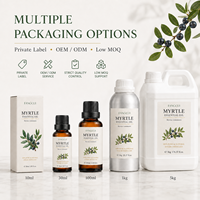 Huile Essentielle de Myrte 100% Pure et Naturelle, Distillée à la Vapeur, Extrait Végétal pour Diffuseur d'Aromathérapie, Soins de la Peau, Formulation Cosmétique DIY