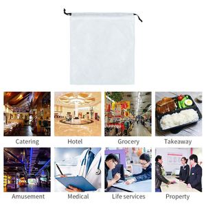Nouveauté 2025 : Sac fourre-tout portable en fibre de bambou avec cordon de serrage pour cadeaux et affaires - Product Image 4