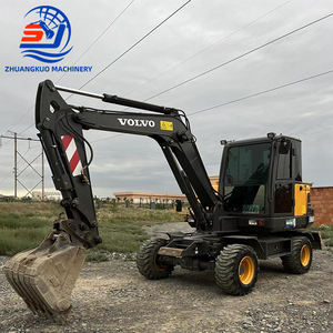 Excavatrice Volvo EW60C Excavatrice sur pneus presque neuve Mini pelle 6 tonnes Volvo Ec60 en stock à vendre - Product Image 3