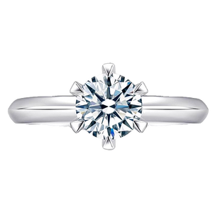 <span class=keywords><strong>Anello</strong></span> di fidanzamento classico a sei griffe <span class=keywords><strong>con</strong></span> <span class=keywords><strong>diamante</strong></span> coltivato in laboratorio <span class=keywords><strong>da</strong></span> <span class=keywords><strong>1</strong></span> <span class=keywords><strong>carato</strong></span> in oro 14k/18k <span class=keywords><strong>con</strong></span> certificazione IGI - Product Image 5