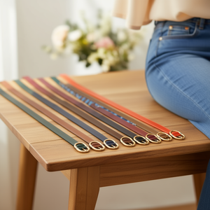 Cintura in Pelle PU con Fibbia Ovale in Metallo 2,5 Cm per Donna, Cinture alla Moda - Product Image 2