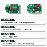 Module de charge rapide PD pour voiture OEM personnalisé 12V 24V, carte de circuit de charge rapide Type-C PD3.0 QC3.0 pour automobile