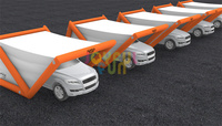 Housse de voiture joyeuse, tente pliante de garage gonflable portable pour l'extérieur, tente de garage pliable