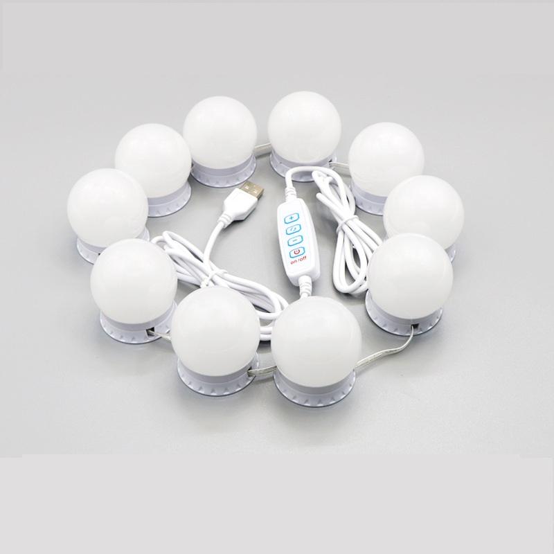 10 ampoules Généralement, éclairage de miroir à double ruban adhésif