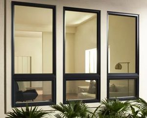 Ventanas fijas de aluminio Persiana Esquina de ventilación Fix de barco de aluminio <span class=keywords><strong>120x120</strong></span> Diseño de parrilla rectangular Ventanas fijas - Product Image 1