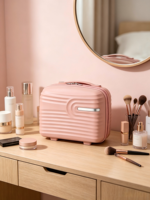 Valise de voyage rigide anti-rayures pour cosmétiques, mini-coffret de maquillage étanche en ABS PC, organisateur de beauté de luxe, vente en gros