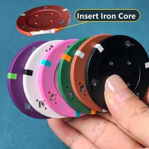 Jetons de <span class=keywords><strong>poker</strong></span> en argile pressée 6 couleurs 15,2g, bordure pique avec autocollants de dénomination, logo personnalisé pour la maison, la famille, le casino, le club, les jeux - Product Image 3