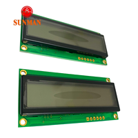 Pantalla LCD Sunman SMS0801B con Código de Segmentos, Punto Decimal de 8 Bits, 2.7~5.5V, Puerto Serie de Dos Cables, Bajo Consumo de Energía, Personalizable