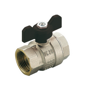 Valvola a sfera a passaggio totale Scirocco 3/4 pollici DN 20 PN 40 con maniglia a farfalla per valvole di riempimento - Product Image 1