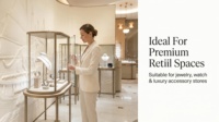 Ensemble de présentoirs à bijoux en métal certifiés CE, vitrine en verre trempé, aménagement de boutique, kiosque personnalisé