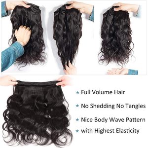 Paquetes de Cabello Humano Virgen Indio Ondulado Suelto al por Mayor para Mujeres, Extensiones de Cabello Ondulado Húmedo con Doble Trama - Product Image 6