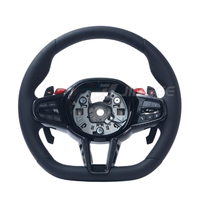 Volant sport en cuir style LCI pour mise à niveau, compatible G05 G20 G30 G2X G3X G8X F9X 2018-2024, intérieur carbone personnalisé