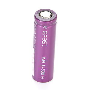 Fabricant chinois Garantie 1 an <span class=keywords><strong>Efest</strong></span> 14500 650mah 9.75A 3.7v Batterie rechargeable au lithium Li ion 14500 - Product Image 2