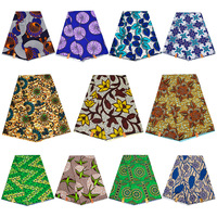 Tissu en polyester 100 % tissé 150D, imprimé wax africain, motif Ankara Dutch Wax personnalisé pour turban et robe de soirée, vente en gros