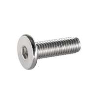 Vis de précision en acier inoxydable à profil ultra bas M2 M3 M4 M5 M6 X 50mm M8, vis à tête fine hexagonale à six pans creux, micro-vis
