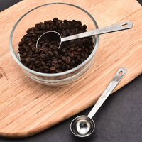 Cuillère à thé au lait en acier inoxydable à long manche personnalisée de haute qualité accessoires de cuisson de thé Matcha cuillère à mesurer de café en métal
