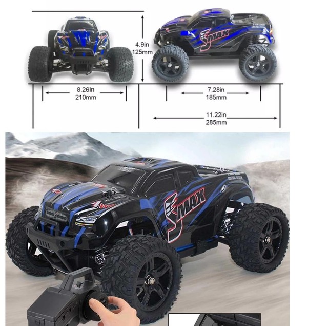 New Arrival REMO 1635 1/16 Monster Truck 2.4G 4WD Waterproof Brushless High Speed Off Road RC Car Vehicle