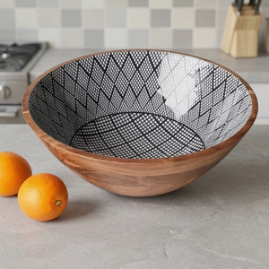 Cuencos para Ensalada de Madera de Acacia Real, Ecológicos, Pulidos y Personalizados, Vajilla Vintage para Fiestas, Decoración de Mesa para el Hogar, Precio Económico - Product Image 1