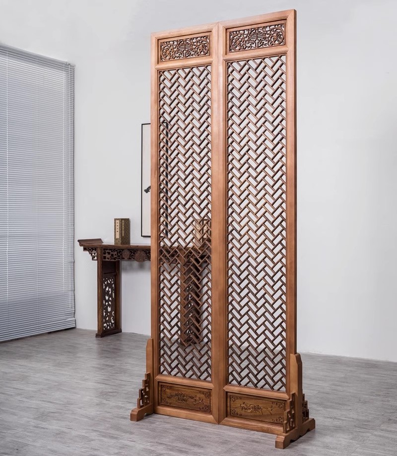 Antique Chinese Wood Room Dividers - Elegant & Durable