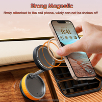Support magnétique de téléphone à vide pour tableau de bord de voiture Support de téléphone à ventouse rotative à 360 ° pour lunettes murales