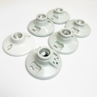 Douille de lampe en céramique E26 E27 250V, support de douille en porcelaine pour éclairage intérieur et extérieur