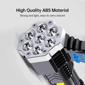 Đèn Pin LED ánh sáng mạnh di động ngoài trời có thể sạc lại siêu sáng COB làm việc ánh sáng hộ gia đình đa chức năng mang đèn - Product Image 2