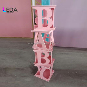 LEDA Wedding Events Supplies <b>Party</b> Decoration Supplies Baby Shower Pink <b>Boxes</b> Props Baby Shower Box Birthday <b>Party</b> Decoration - Product Image 2