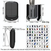 Duplicador de control remoto para puerta de garaje eléctrica multifrecuencia (280 MHz - 868 MHz, 433 MHz)