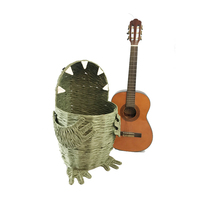 Panier de rangement en papier tissé à la main, boîte de rangement domestique, bureau, poubelle, chambre d'enfants, jouets, forme de dinosaure