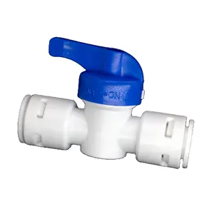 1/4" RO Water Ball Valve Backwash Controlled 6.5mm Plastic Quick Connector Pipe Fitting Water Filter Parts