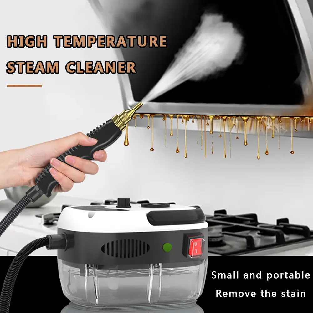 เครื่องอบไอน้ำไฟฟ้าอเนกประสงค์,เครื่องทำความสะอาดในครัวเรือนแบบพกพาเครื่องทำความสะอาดไอน้ำมือถือสำหรับรถยนต์ห้องครัวห้องน้ำมาใหม่
