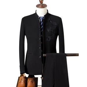 Nouvelle Collection <span class=keywords><strong>Homme</strong></span> : Costumes Trois Pièces Slim Fit (Blazer + Gilet + Pantalon) – Tenues Décontractées et Habillées pour <span class=keywords><strong>Mariage</strong></span>, Col Montant, Style Gentleman - Product Image 1
