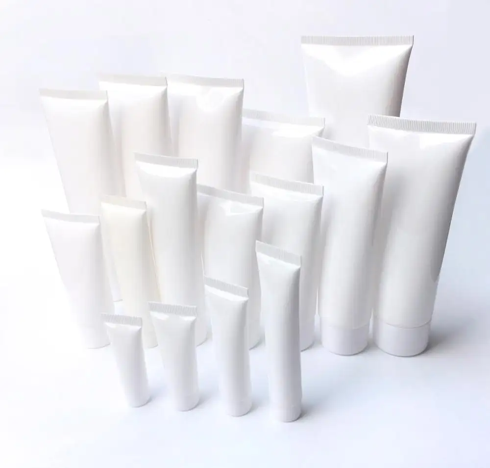 विभिन्न क्षमता पीपी प्लास्टिक कॉस्मेटिक पैकेजिंग हाथ क्रीम चेहरा क्रीम सनस्क्रीन प्लास्टिक निचोड़ ट्यूब