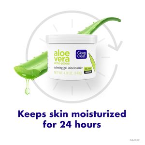 Gel hidratante diario para piel sensible propensa al acné, Gel calmante transparente de Aloe Vera, hidratante Facial sin aceite de Arbutina - Product Image 5