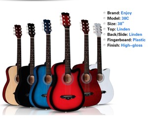 <span class=keywords><strong>Guitarra</strong></span> acústica colorida 38C al por mayor con un diseño atractivo <span class=keywords><strong>para</strong></span> <span class=keywords><strong>principiantes</strong></span> Instrumentos de cuerda de alta calidad - Product Image 4