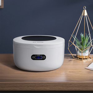 GT SONIC GT-F6 <span class=keywords><strong>Lavadora</strong></span> Ultrasónica Portátil Eléctrica de 40kHz, 35W, Tanque de 750ml, Blanca, Control Digital, Temporizador de 180-900s, Uso Doméstico - Product Image 1