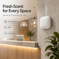 Diffuseur d'arômes mural entièrement automatique à haut volume, intelligent, programmable, contrôlé par application, silencieux, sans eau, pour usage commercial