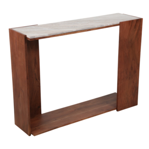 Consolle Moderna con Piano in Marmo, Tavolino Stretto per Ingresso e Soggiorno, Arredamento Elegante - Product Image 3