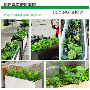 Bouquet de plantes artificielles Greenway 30cm-190cm, décoration extérieure, style pastoral, ensemble de jardinières en plastique - Product Image 5