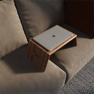 Mesa Plegable Portátil de Madera Real, Soporte Multifuncional para Laptop, Bandeja para Servir Desayuno en Casa u Oficina, Excelente Idea de Regalo - Product Image 2