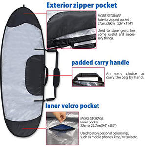 Muestra Gratuita, Bolsa de Transporte Impermeable para Tabla de Surf, Funda Protectora Premium para Tabla de Surf, Bolsa de Transporte con Ruedas para Tabla de Surf - Product Image 6