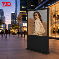 Chiosco Pubblicitario Digitale per Esterni 32 43 55 Pollici 2500 Nits Schermo LCD Antiriflesso Touch Screen IP65 per Negozi