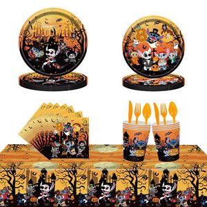 <b>Stitch</b> <b>Halloween</b> Party Supplies 60-80 Pcs Disposable Tableware Set For <b>Halloween</b> Celebration - Product Image 1
