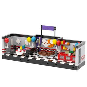 MOC1281 Palco di Mezzanotte della Pizzeria FNAF Senza Action Figure Set di Mattoncini da Costruzione Figure Giocattoli per Amici 5 Notti da <span class=keywords><strong>Freddy</strong></span> - Product Image 1